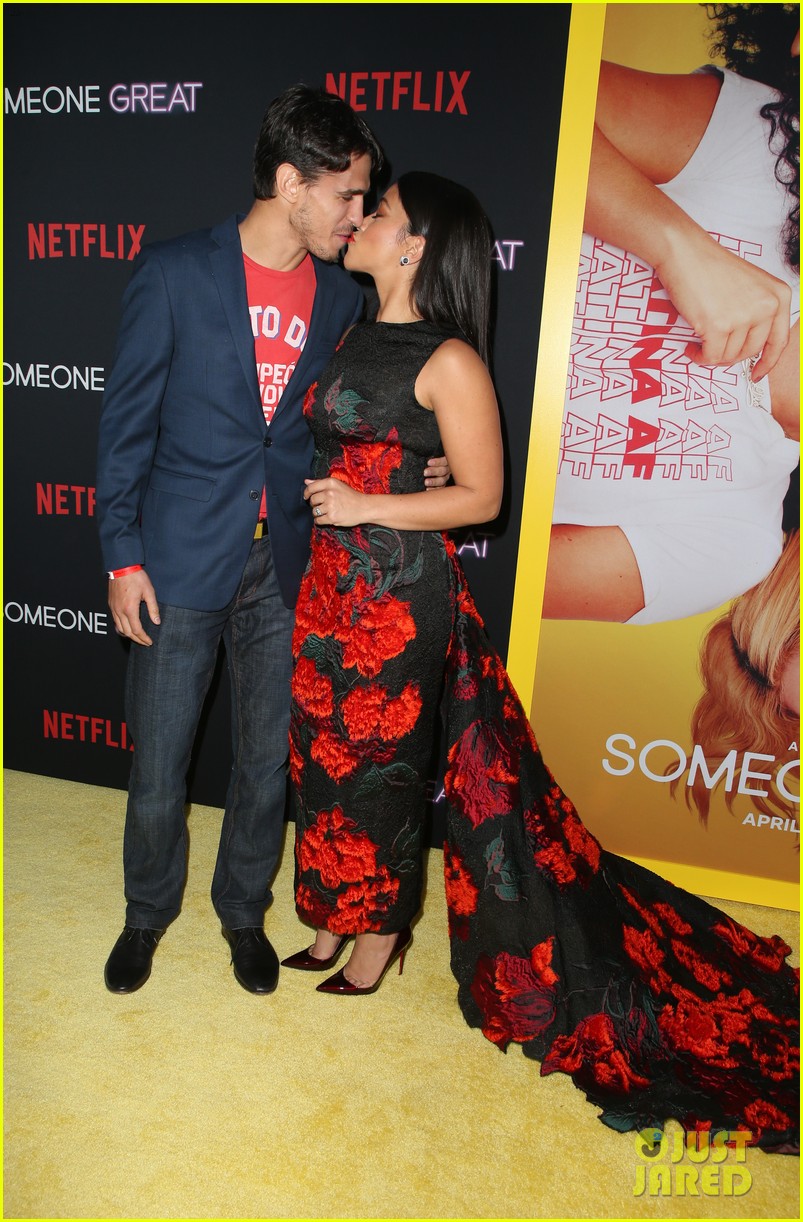 Gina Rodriguez & Fiance Joe LoCicero Couple Up at 'Someone Great' Premiere! Photo 1229449