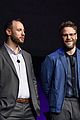 seth rogen hangs out with cast of little at cinemacon 13
