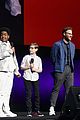 seth rogen hangs out with cast of little at cinemacon 14
