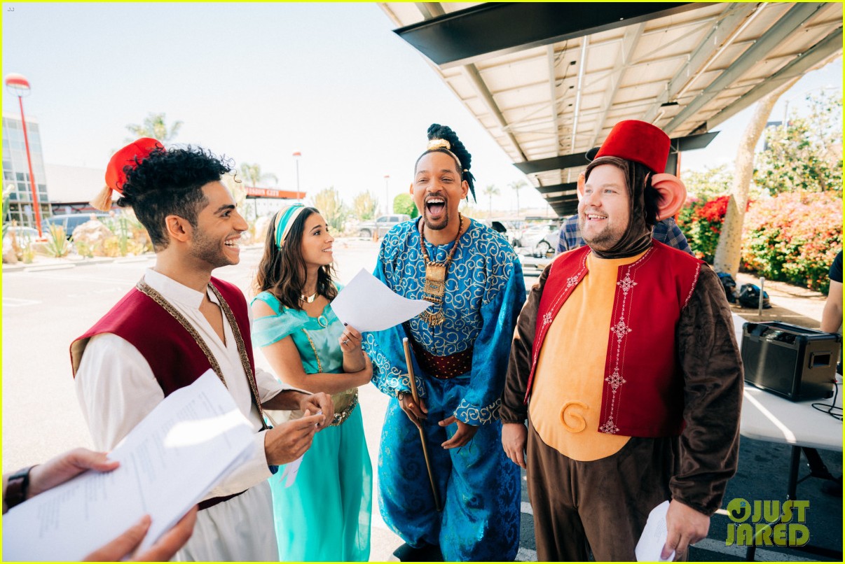 aladdin cast crosswalk musical video 21