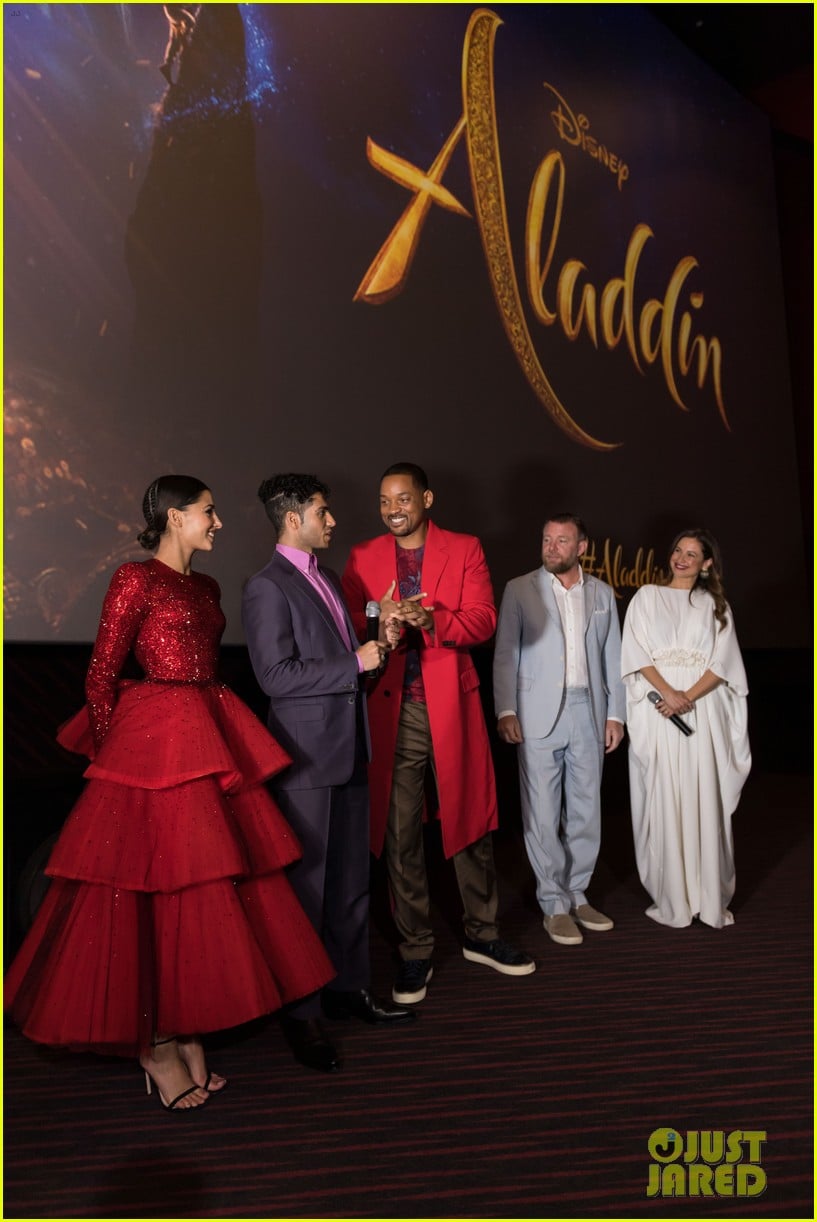 Naomi Scott Wows In Red Dress For Jordan Premiere Of 'Aladdin' | Photo ...