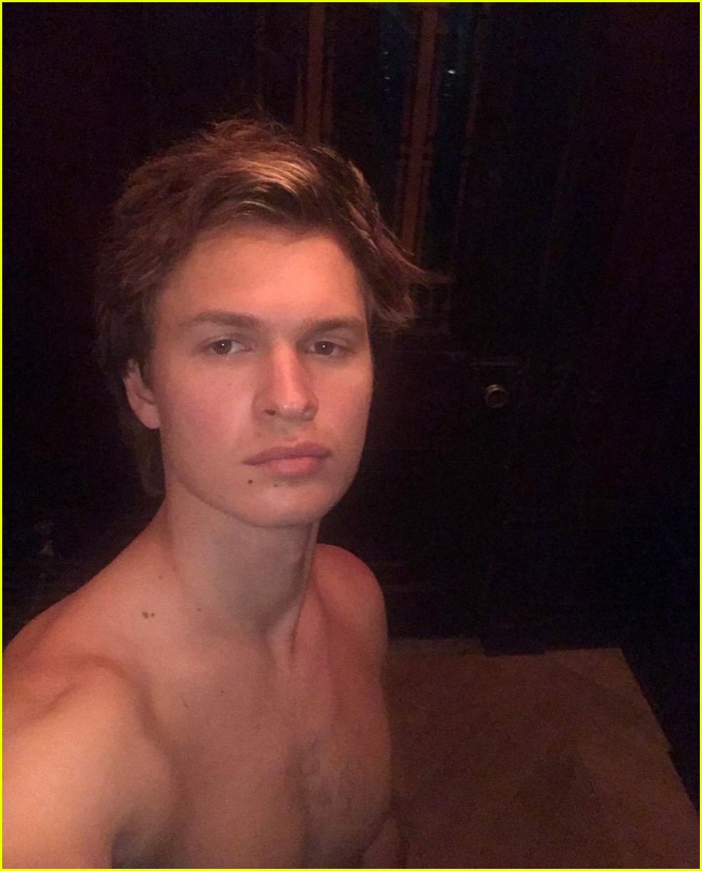 Ansel Elgort Goes Shirtless In New Selfies On Instagram Photo