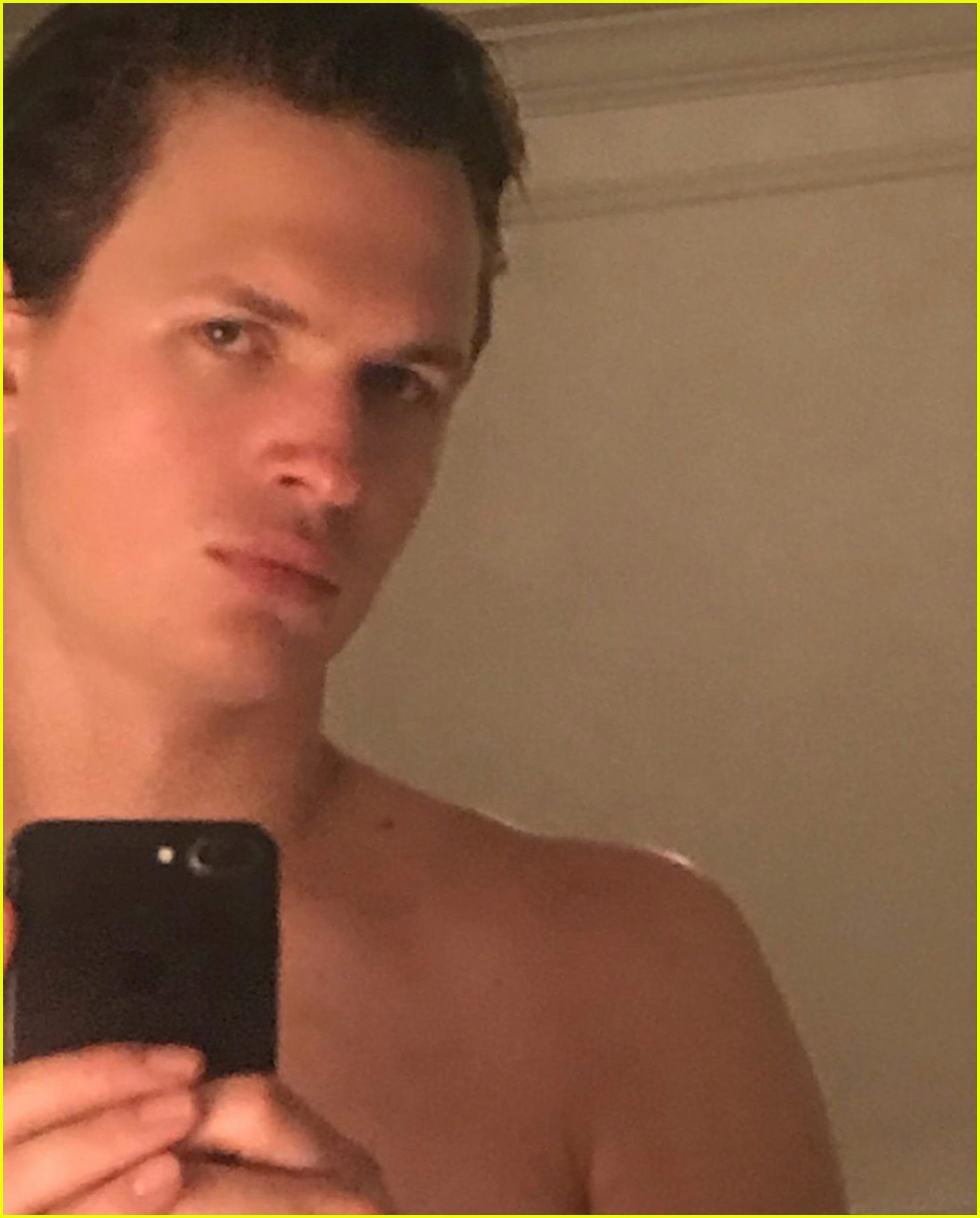 Ansel Elgort Goes Shirtless In New Selfies On Instagram Photo