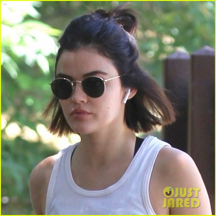 Lucy Hale Takes Her Dog, Elvis, for a Walk in LA! | Photo 1238806