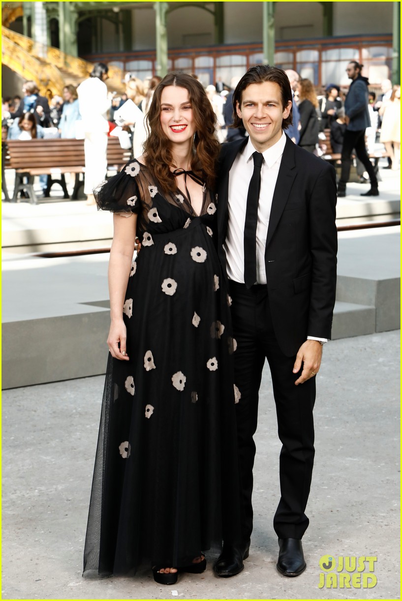 pregnant keira knightley james righton lily rose depp chanel resort show 02