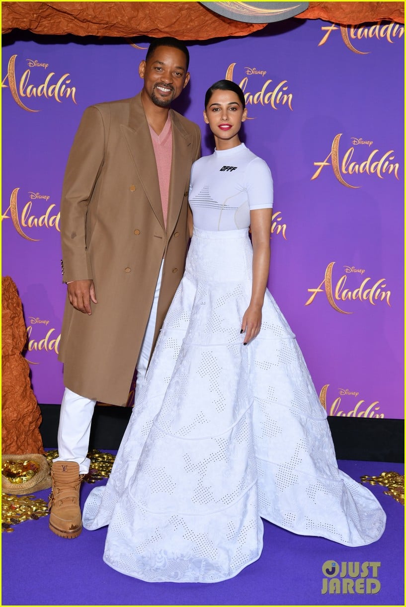 Will Smith, Mena Massoud, & Naomi Scott Premiere 'Aladdin' In Paris ...