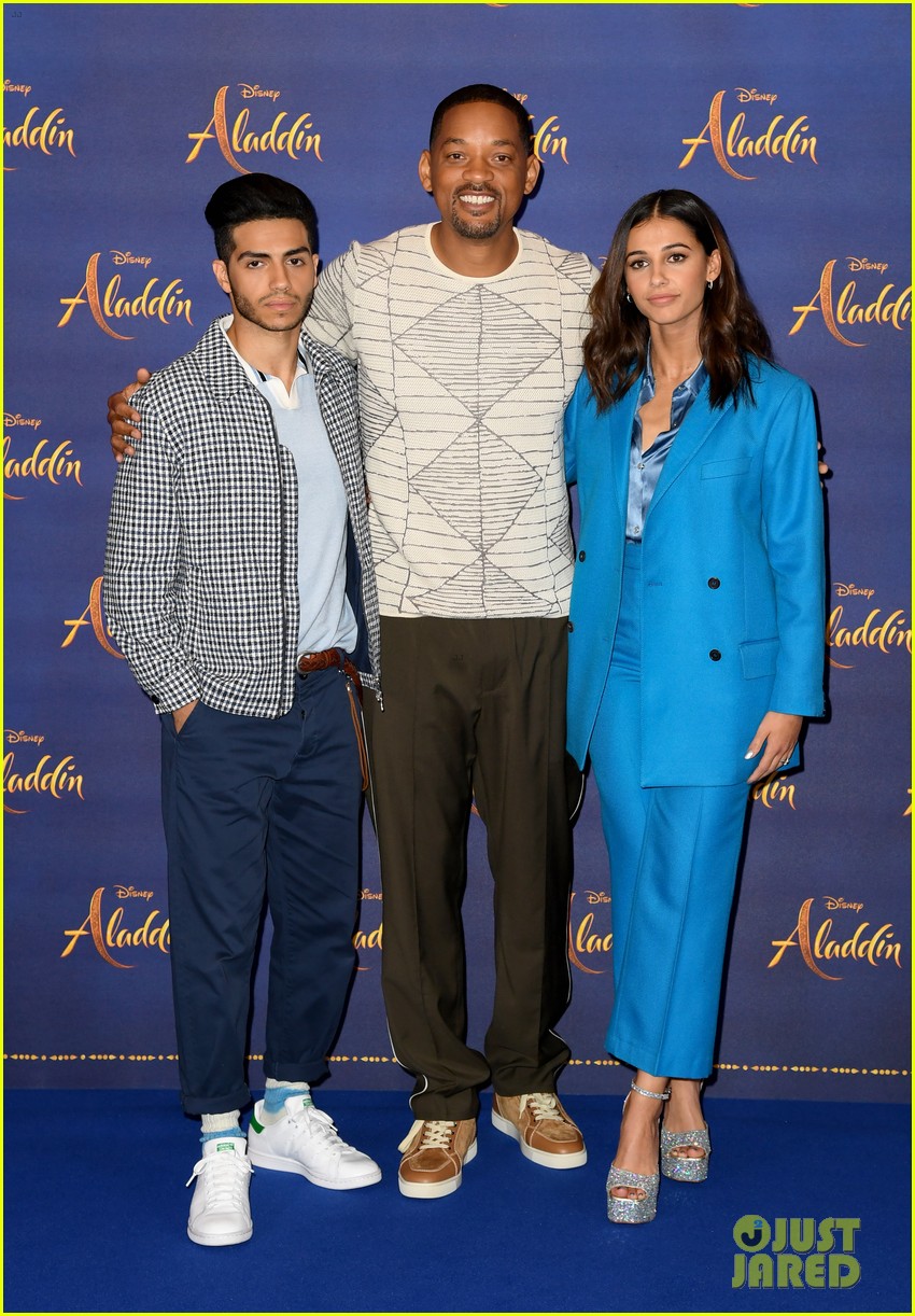 Full Sized Photo Of Will Smith Mena Massoud Naomi Scott Team Up For Aladdin Photo Call In London 