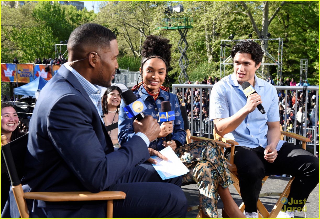 yara shahidi charles melton gma appearance 01