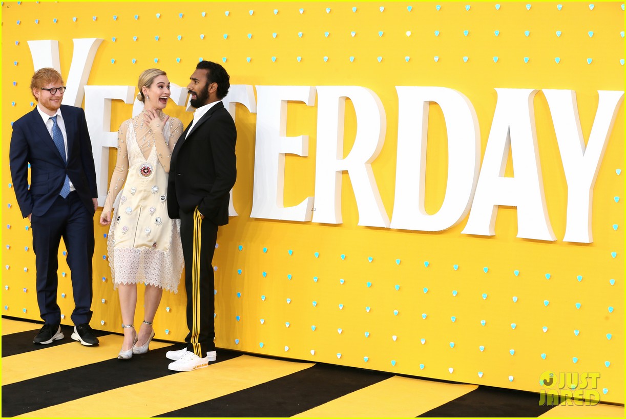 lily james ed sheeran himesh patel more yesterday london premiere 14