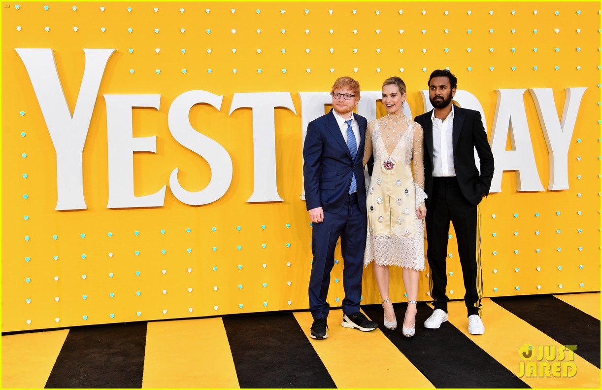 lily james ed sheeran himesh patel more yesterday london premiere 31