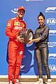 liza koshy becomes first woman to present pirello pole position award at formula 1 03