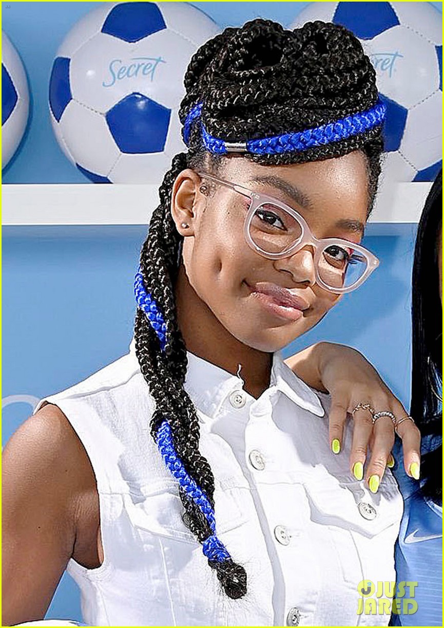 Marsai Martin Becky G Celebrate U S Women S Soccer Win In Paris