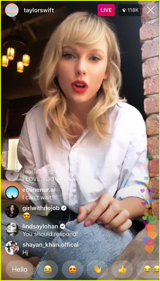 Taylor Swift Gets Random Comments from Lindsay Lohan During Instagram