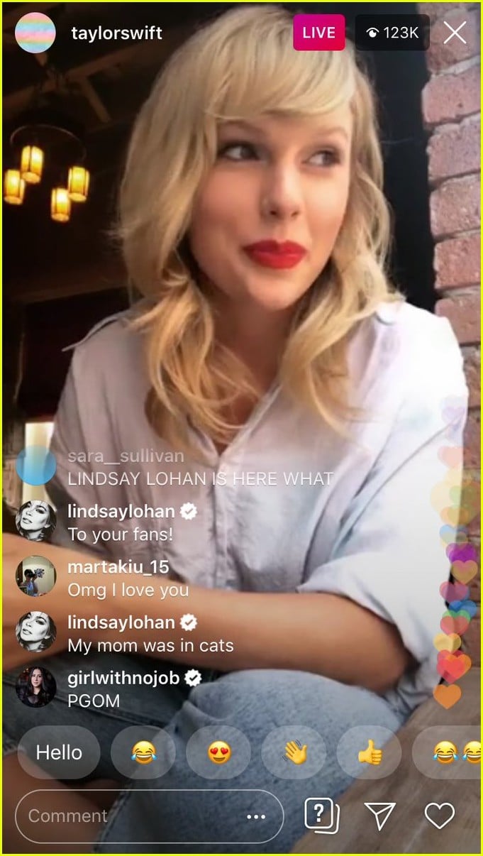 Taylor Swift Gets Random Comments from Lindsay Lohan During Instagram ...