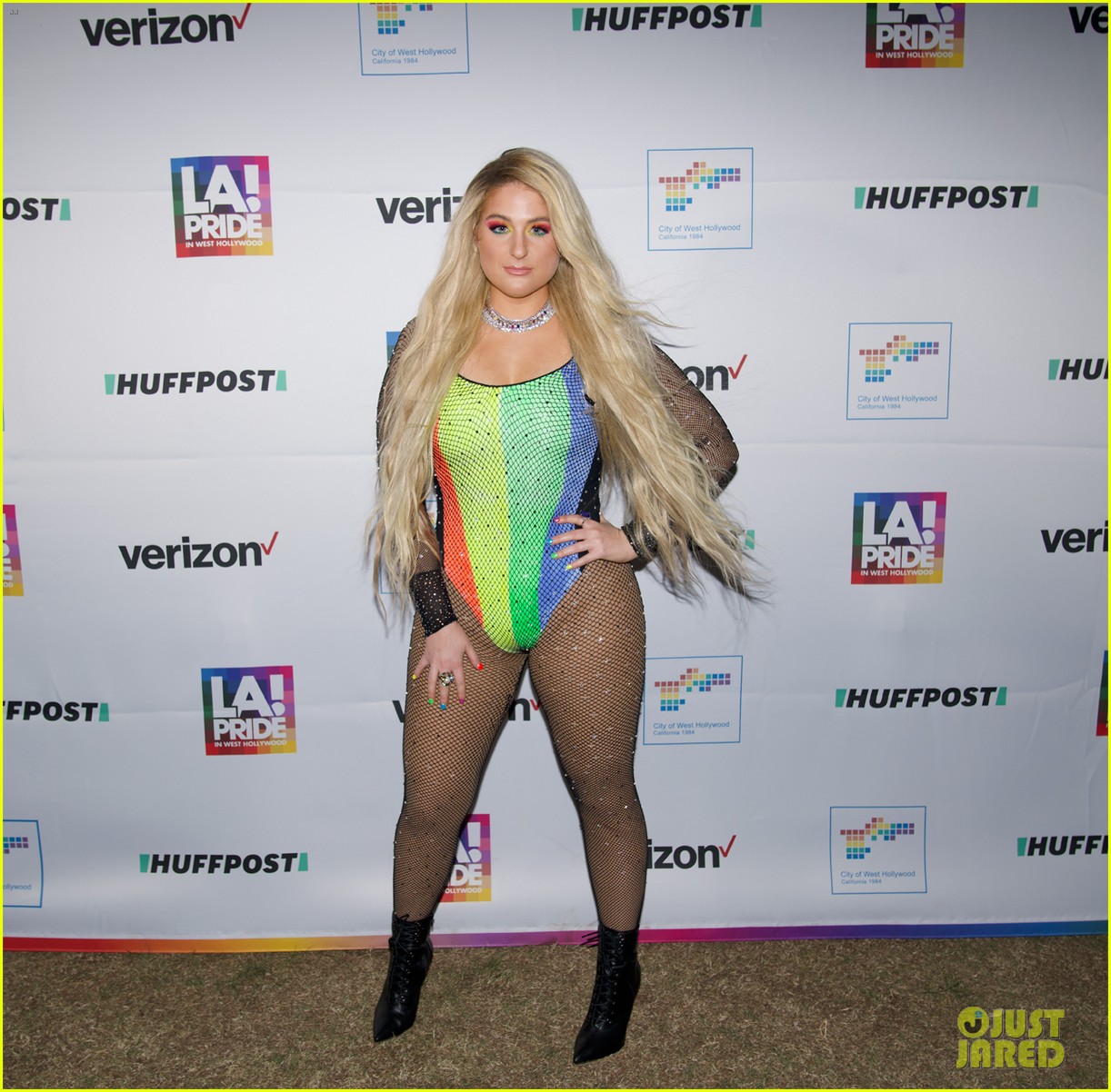 Meghan Trainor Wows in Rainbow Look at L.A. Pride Photo 1241703