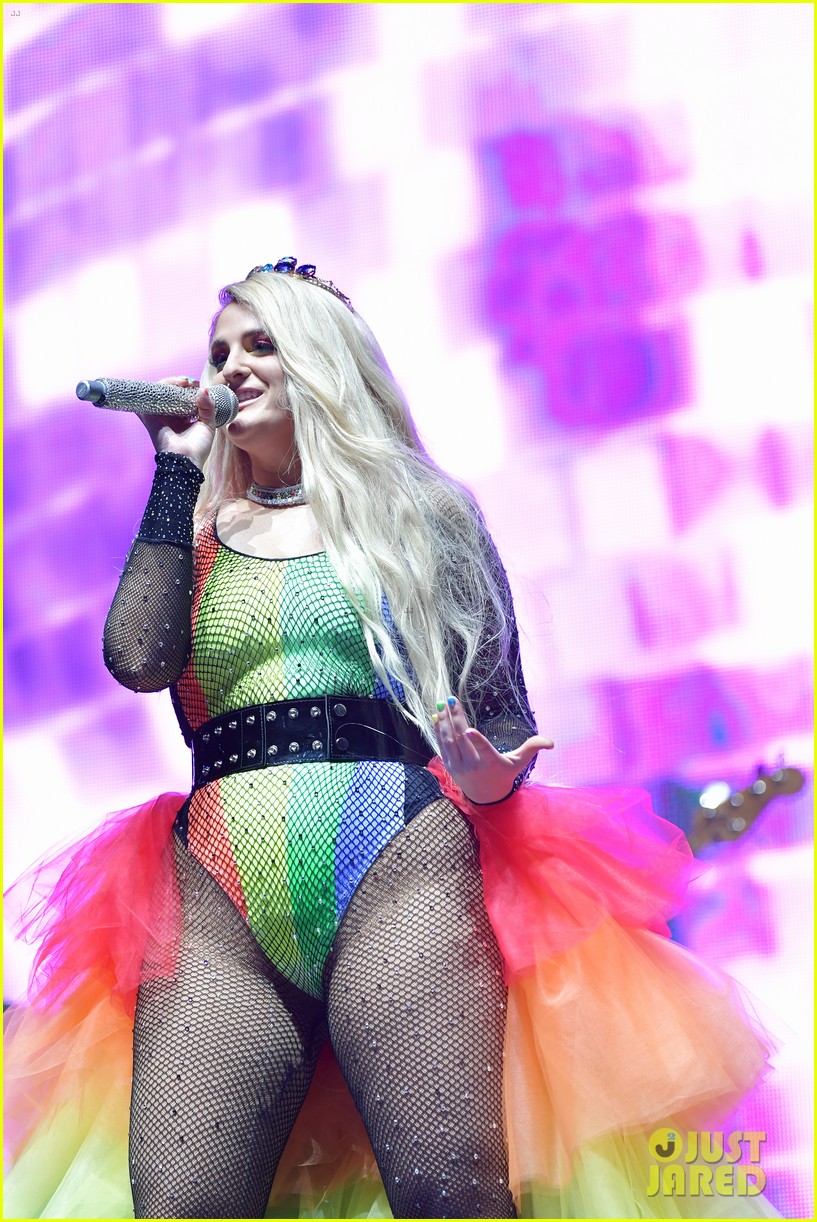 Meghan Trainor Wows in Rainbow Look at L.A. Pride Photo 1241721