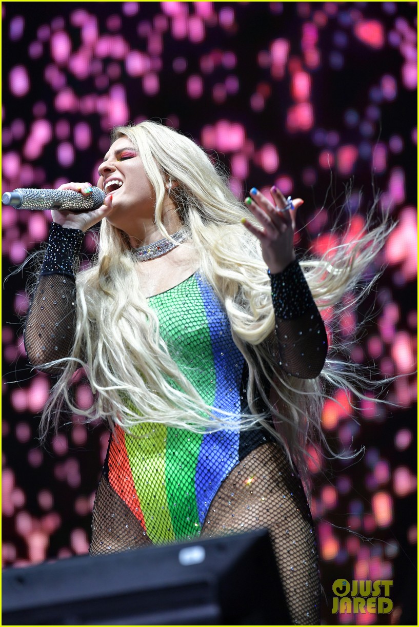 Meghan Trainor Wows in Rainbow Look at L.A. Pride Photo 1241722