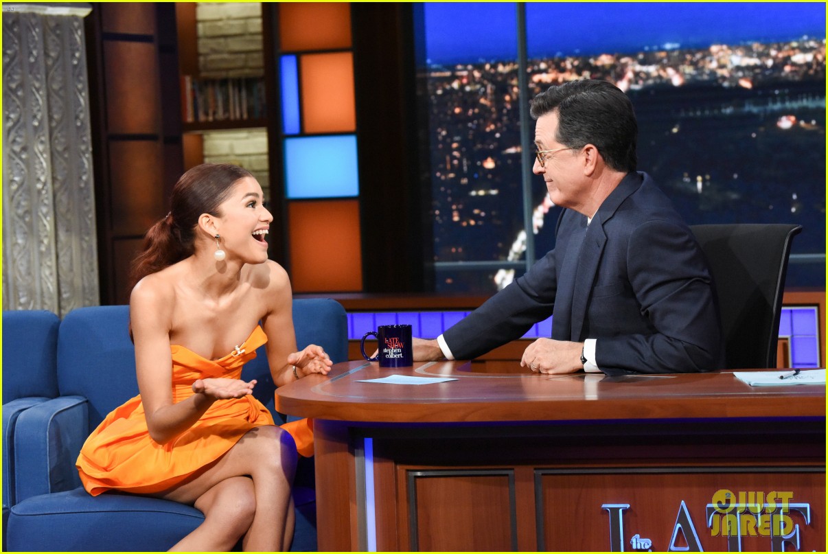 zendaya colbert stunt jake tom interview 01