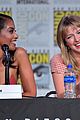 melissa benoist reveals first look at new supersuit at comic con 25