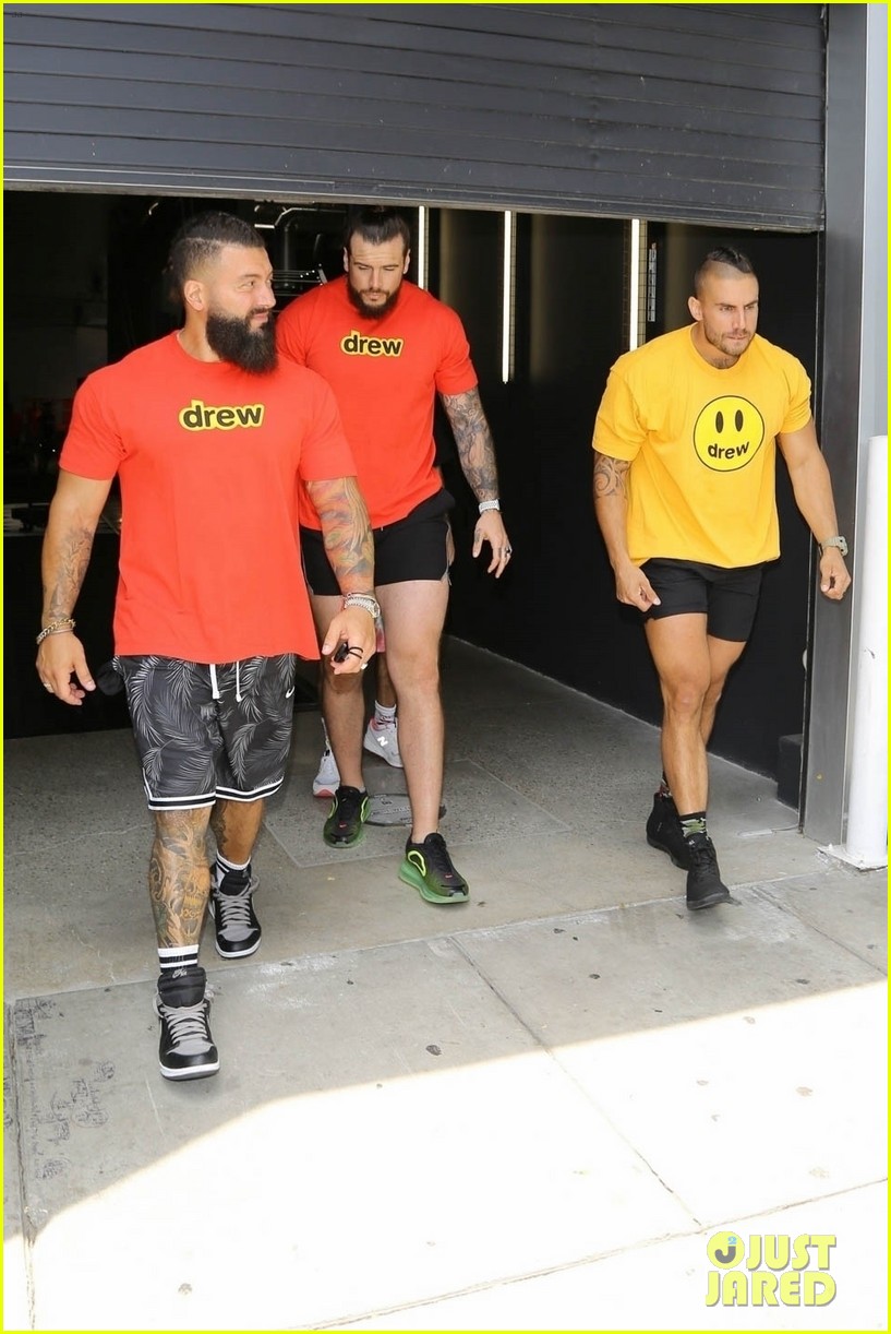 Hailey Bieber Beats The Heat in an Orange Crop Top in LA | Photo