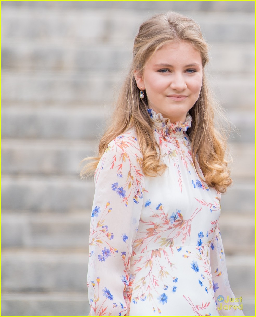 Princess Elisabeth of Belgium Makes Her Outfit Pop With Blue