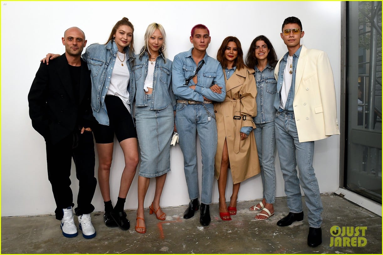 Gigi Hadid & Phoebe Tonkin Celebrate Wardrobe NYC's New Denim