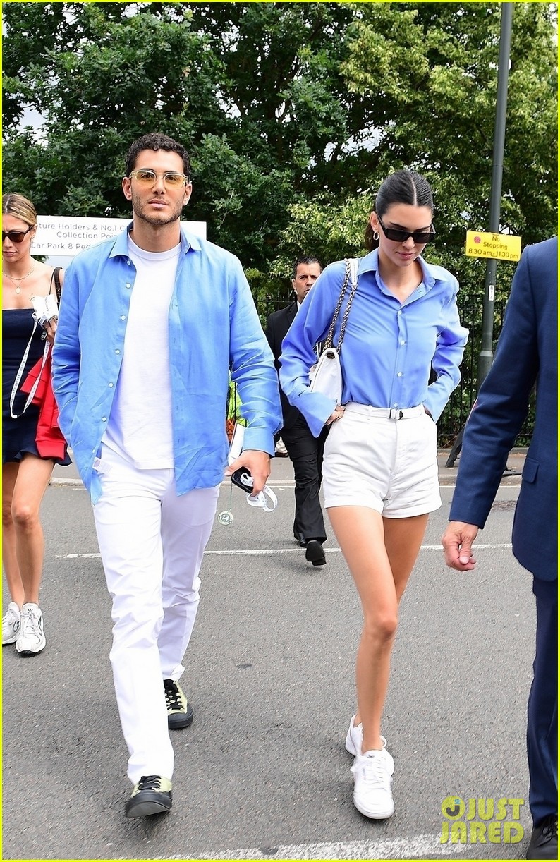 Kendall Jenner Attends Final Day of Wimbledon With Pal Fai Khadra