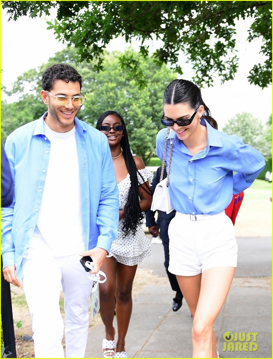 Kendall Jenner Attends Final Day of Wimbledon With Pal Fai Khadra