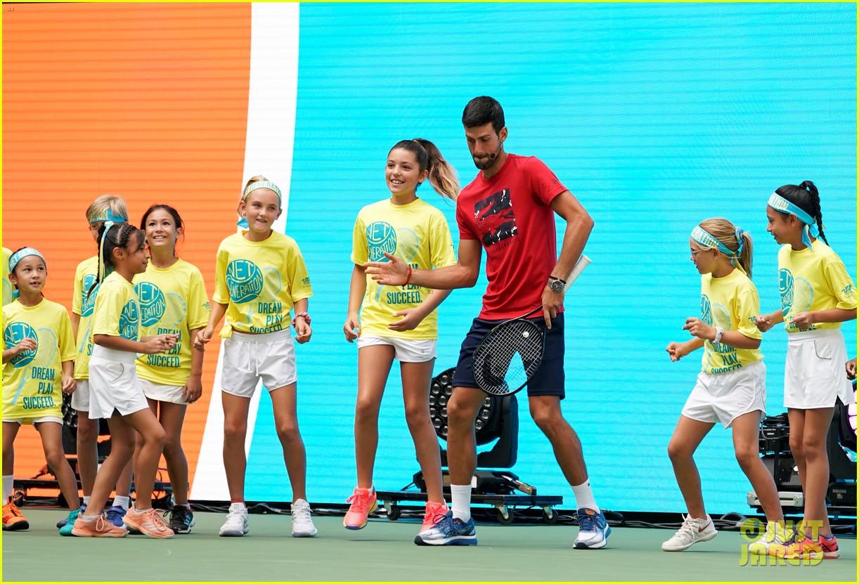 meg donnelly austin mahone hit the stage for arthur ashe kids day 04