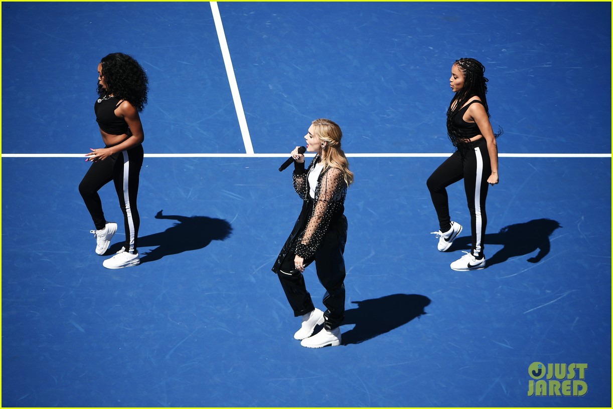 Meg Donnelly & Austin Mahone Perform at Arthur Ashe Kids' Day 2019