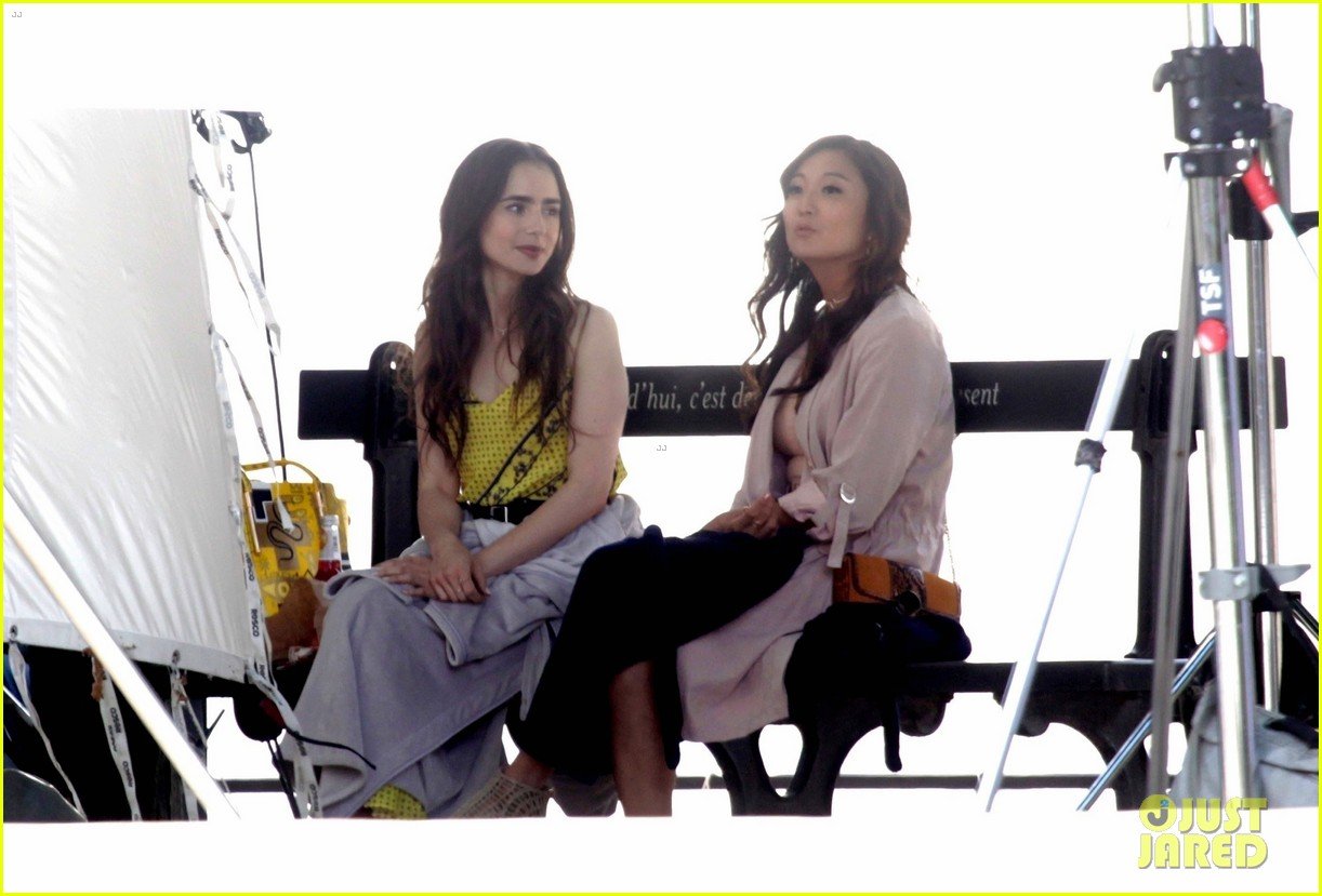 lily collins starts filming emily in paris france 04