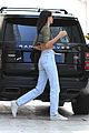 kendall jenner shows some skin in tiny green crop top 03