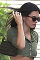 kendall jenner shows some skin in tiny green crop top 04