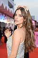 barbara palvin pairs embroidered gray gown with peach bow at joker venice premiere 06