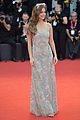 barbara palvin pairs embroidered gray gown with peach bow at joker venice premiere 13