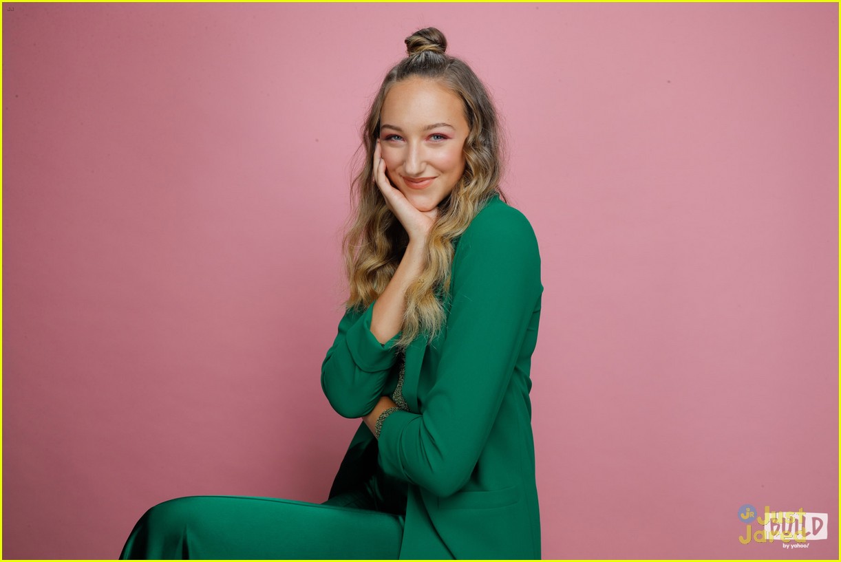 Ava Michelle Looks in Green While Promoting 'Tall Girl' in NYC