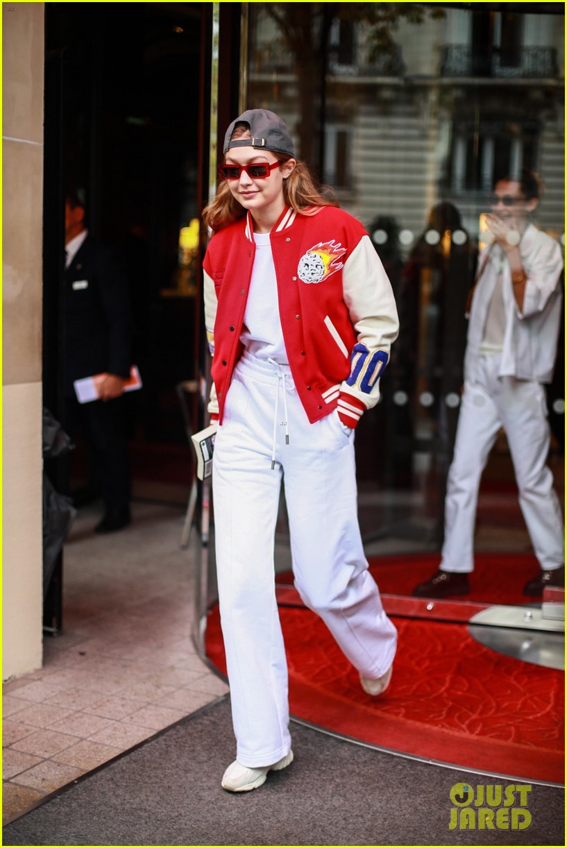 gigi hadid glitter nose bella hadid off white show 01