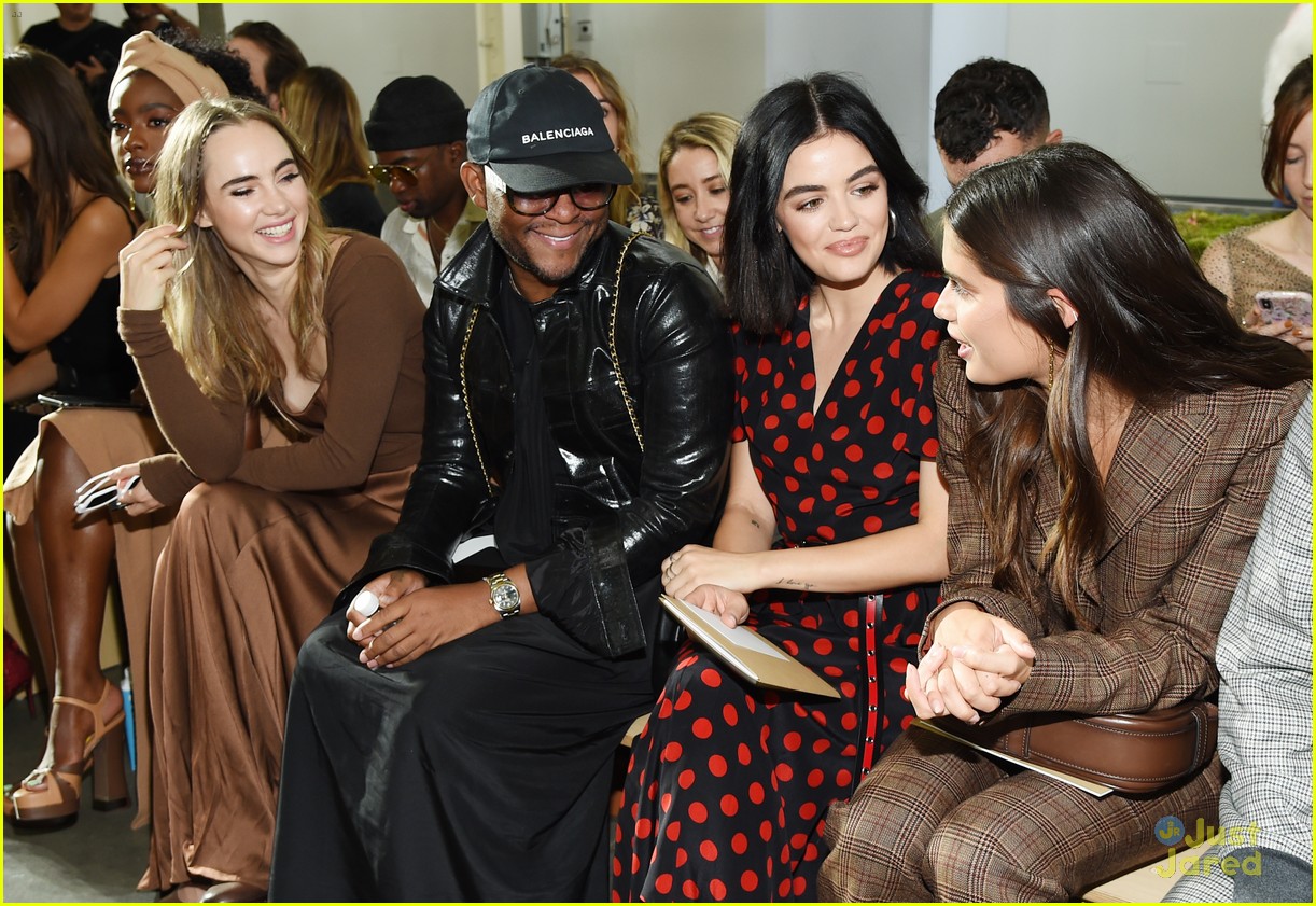lucy hale polka dots michael kors nyfw 03