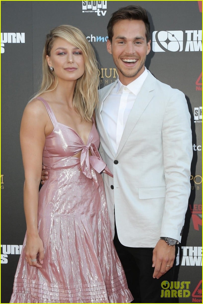 melissa benoist chris wood make first appearance since getting married 04