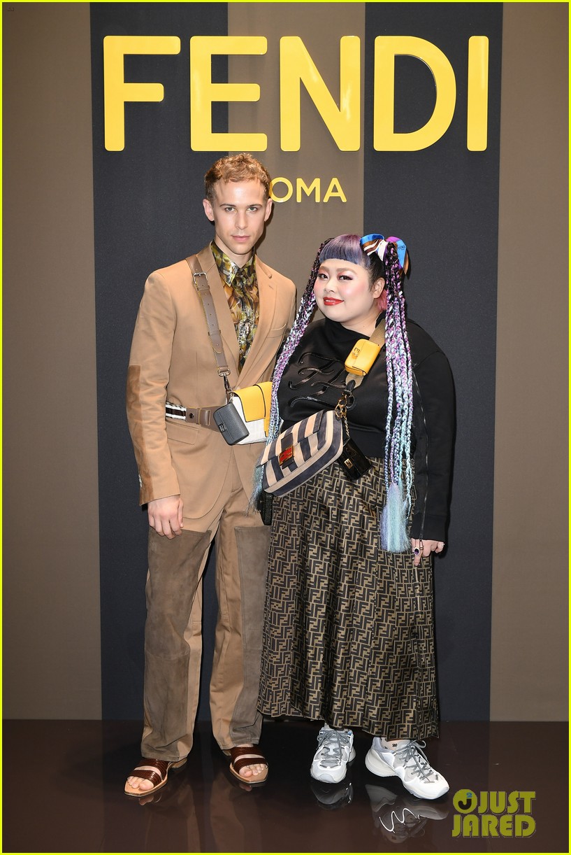 Sabrina Carpenter & Tommy Dorfman Suit Up For Fendi Milan Fashion Show