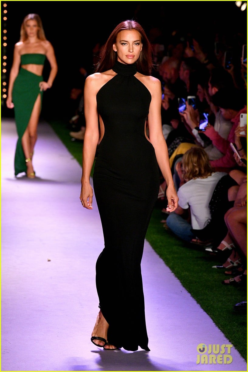 bella hadid irina shayk work the runway brandon maxwell fashion show 18