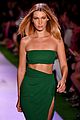 bella hadid irina shayk work the runway brandon maxwell fashion show 03