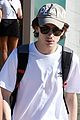 timothee chalamet venice airport arrival pics 04