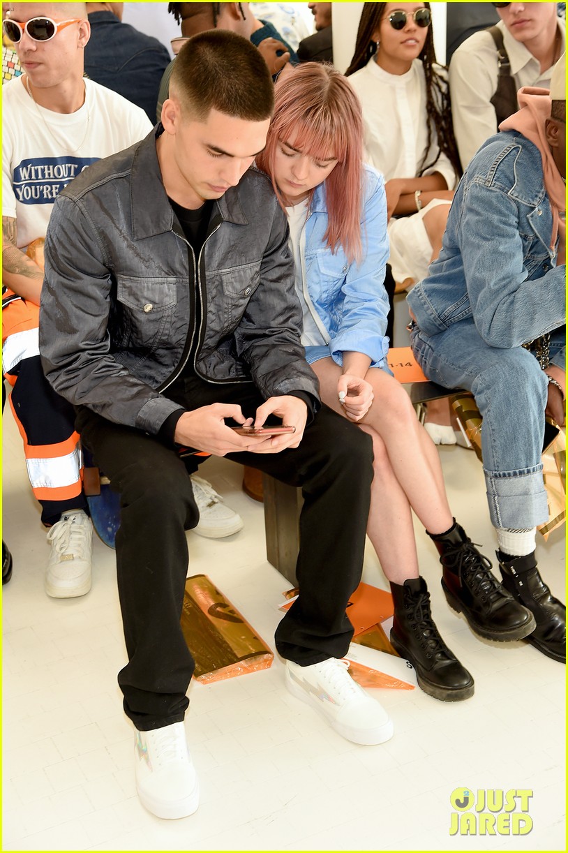 Maisie Williams & Reuben Selby Couple Up for Helmut Lang Fashion Show