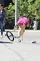 justin bieber falls off unicycle while learning how to ride 14
