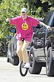 justin bieber falls off unicycle while learning how to ride 20