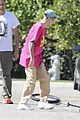 justin bieber falls off unicycle while learning how to ride 35