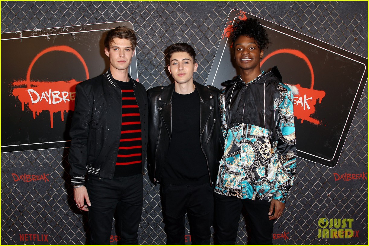 Colin Ford & Sophie Simnett Premiere New Series 'Daybreak' At New York ...