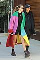 gigi hadid stays warm in fuzzy rainbow coat while out in nyc 03
