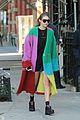 gigi hadid stays warm in fuzzy rainbow coat while out in nyc 05